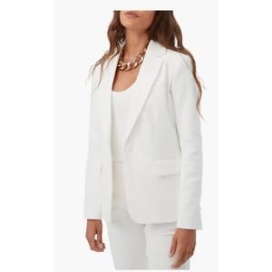 Trina Turk White Tailored Blazer